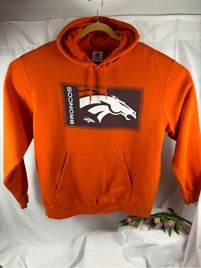 0178 Denver broncos orange hoodie, sweatshirt men’s XL NFL Pull over